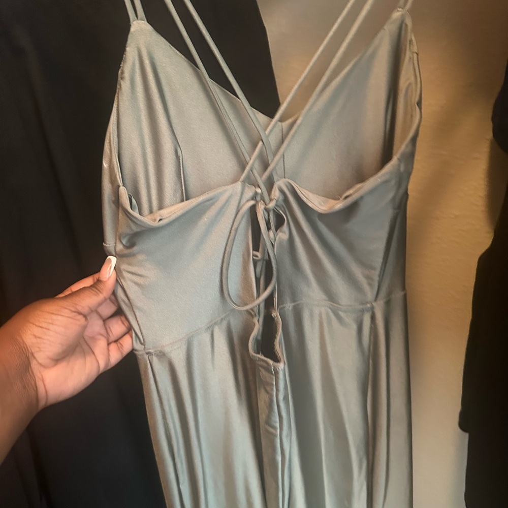 Sage green dress